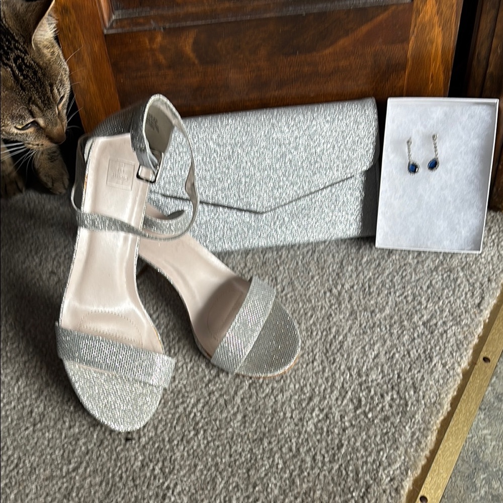 Elegant Silver Women's Sandals